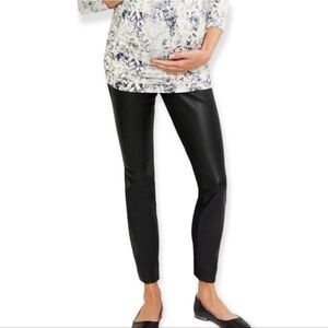 NWT Jessica Simpson Skinny Faux-Leather Maternity Pants